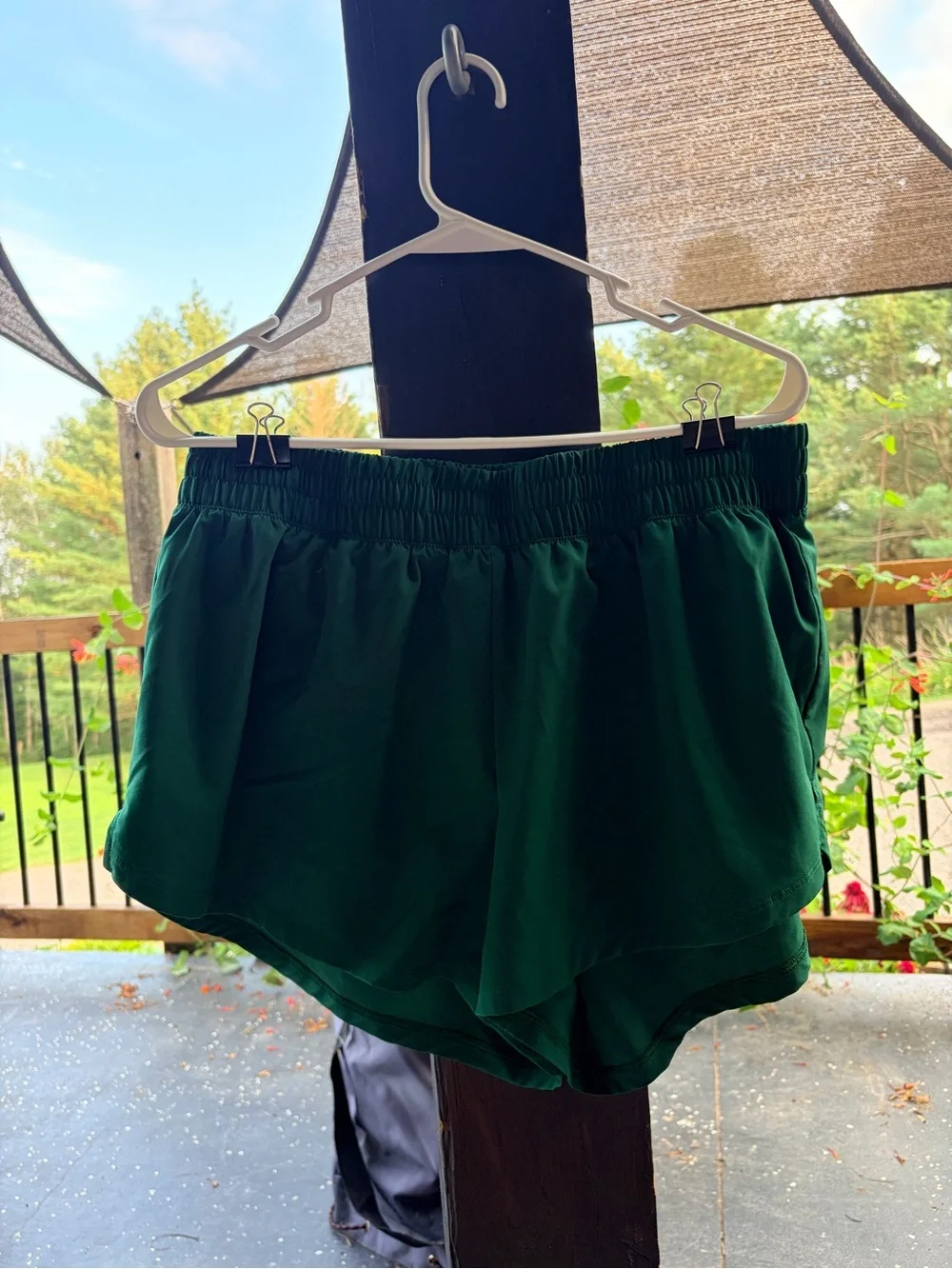 DSG Women's Dark Green Athletic shorts